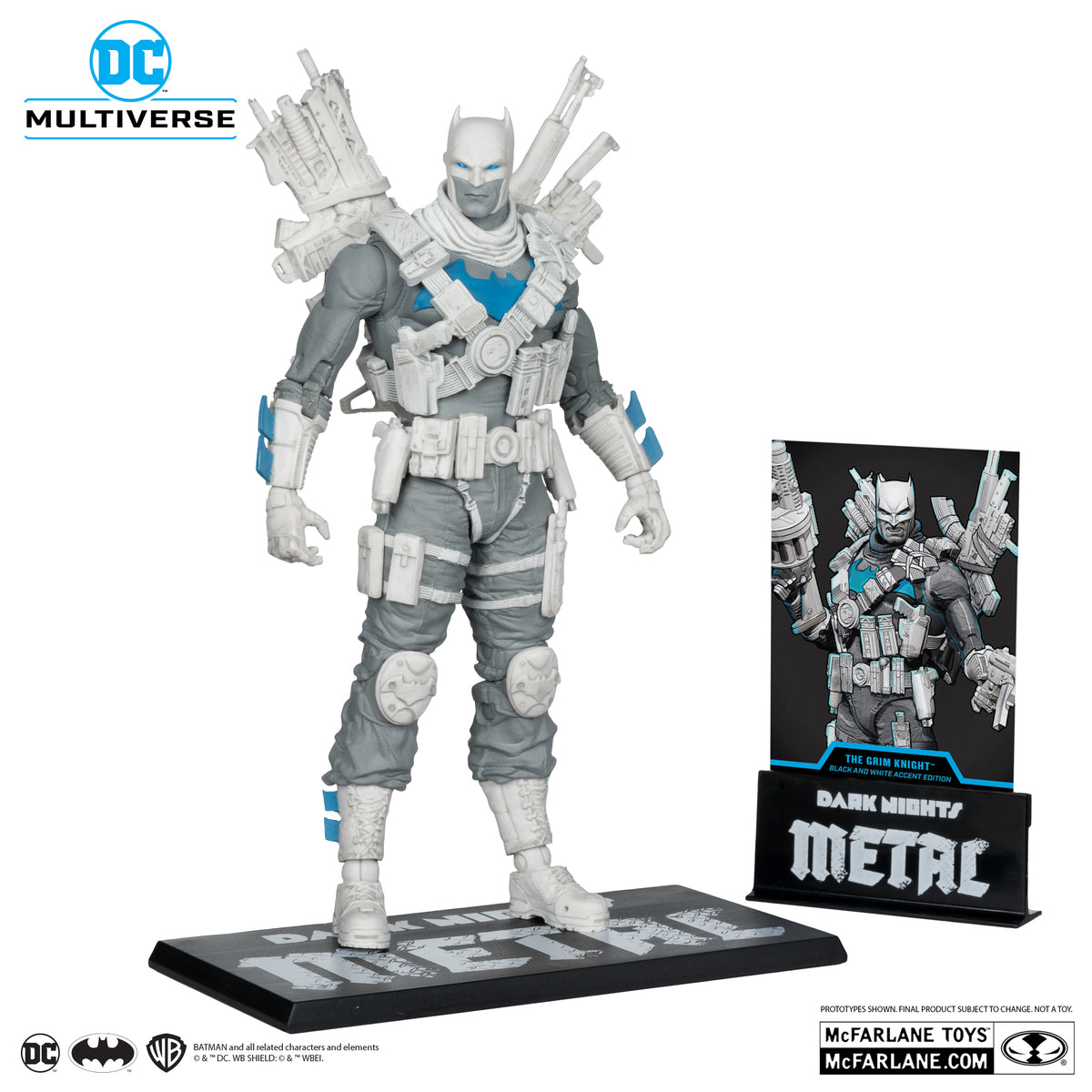 DC Multiverse The Grim Knight (Dark Nights Metal) Black & White