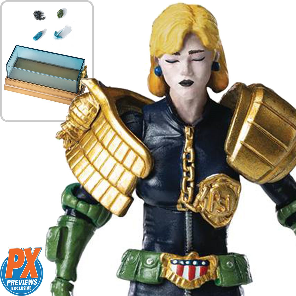 2000 AD Exquisite Mini Action Figure 1/18 Judge Dredd Gaze Into The Fist Of Dredd 10 Cm 2000 AD Exquisite Mini Action Figure 1/18 Judge Dredd Gaze Into The Fist Of Dredd 10 Cm