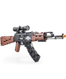AK47 Assault Rifle Block Gun (Building Blocks) - CADA