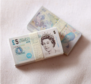 1/12 Prop £5.00 Money Bands (5 Bundles) - Suitable for 6'" Inch Action Figures
