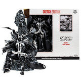 Spawn with Throne Sketch Edition SDCC Gold Label 7" Inch Scale Action Figure - McFarlane Toys (Entertainment Earth Exclusive)