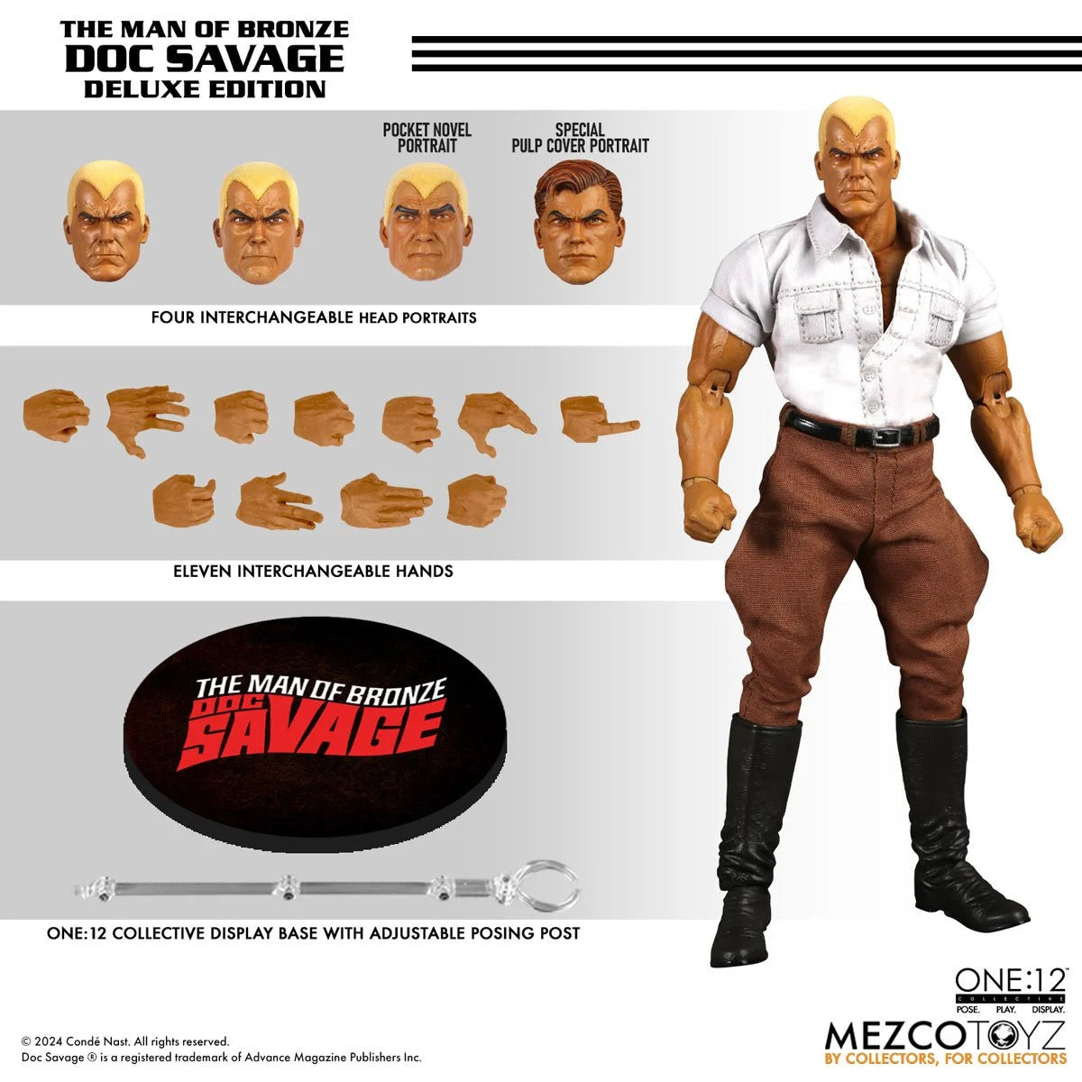 MEZCO One:12 Collective Doc Savage: The Man of Bronze - Deluxe