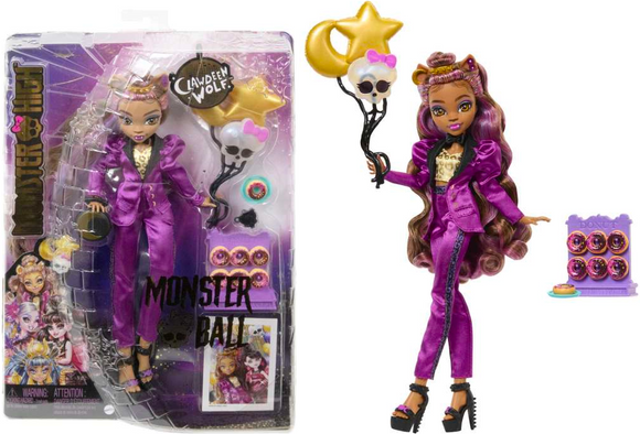 Monster High Monster Ball Clawdeen Wolf Doll - Mattel *SALE!*
