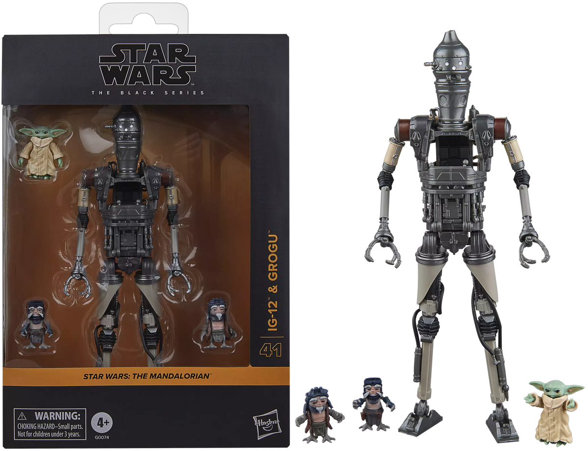 Star Wars The Black Series Deluxe IG-12 & Grogu 6