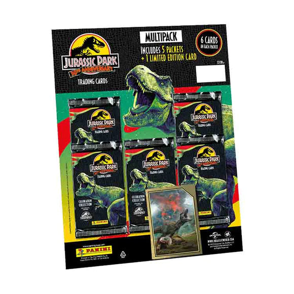 Jurassic World Anniversary Trading Card Collection - Multipack (5 packets +1 LE) - Panini