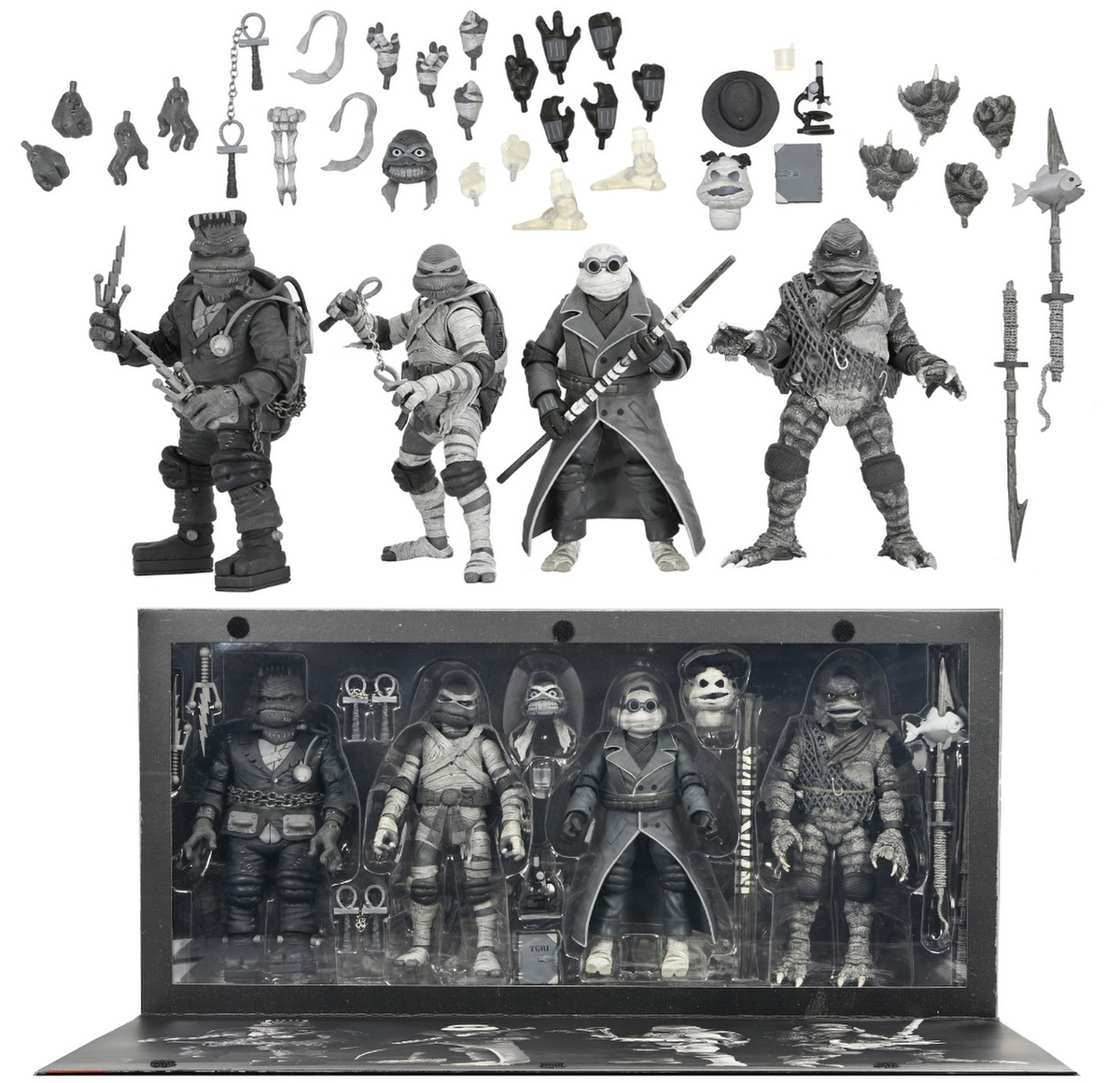 NECA TMNT×UNIVERSAL MONSTERS 5体セット 81wsDLNdvfL._AC_UF350,