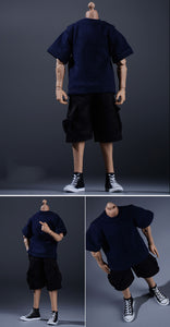 1/12 Fashion Shorts (Black) Clothes Suitable for 6'' Inch Action Figures