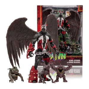 King Spawn with Demon Minions (Spawn) Deluxe Set 7" Inch Scale Action Figure - McFarlane Toys *IMPORT STOCK*