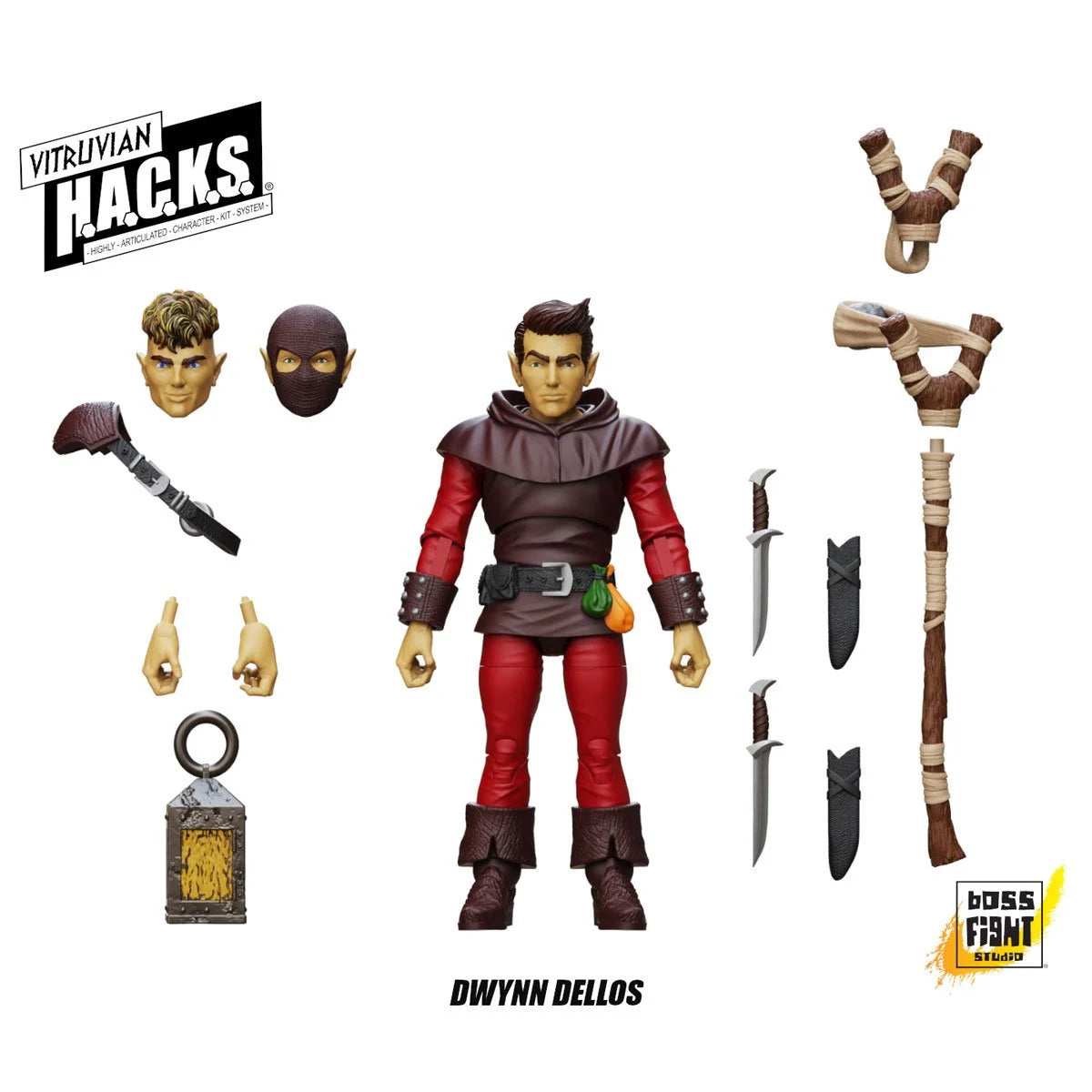 Vitruvian H.A.C.K.S. Fantasy Wave 8 Dwynn Dellos Halfling Scout