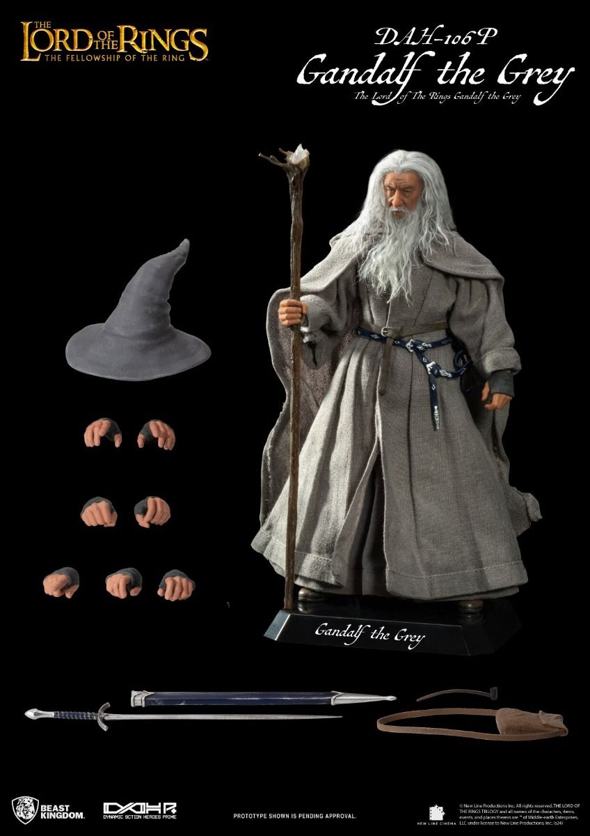 スーツ Gandalf The Lord of The Rings Gandalf the Grey DAH-106P 8ction Heroes