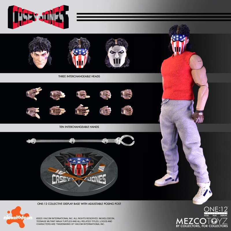 Casey Jones One:12 Collective Action Figure - Mezco Toyz – Props Casey Jones One:12 Collective Action Figure - Mezco Toyz – Props