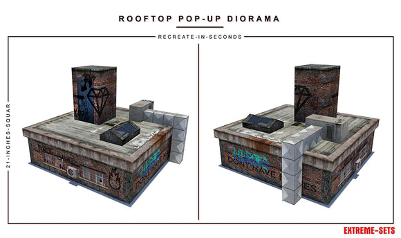 Rooftop Pop-Up 1:12 Scale Diorama - Extreme Sets