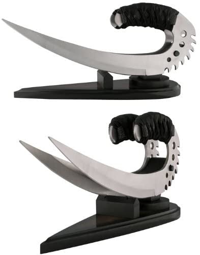Riddick Sabre Claws - Stainless Steel with Display Stand