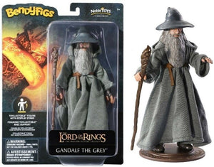 Gandalf the Grey Bendyfig 7.5" Inch Posable Figure - The Lord of the Rings - The Noble Collection
