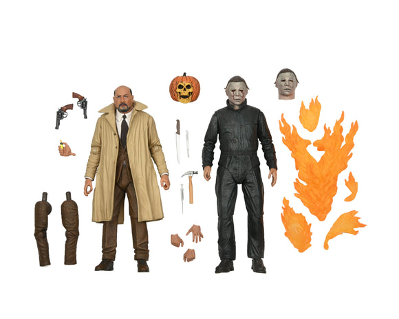 NECA Halloween 2 Ultimate Michael Myers & Dr Loomis 2-Pack 7