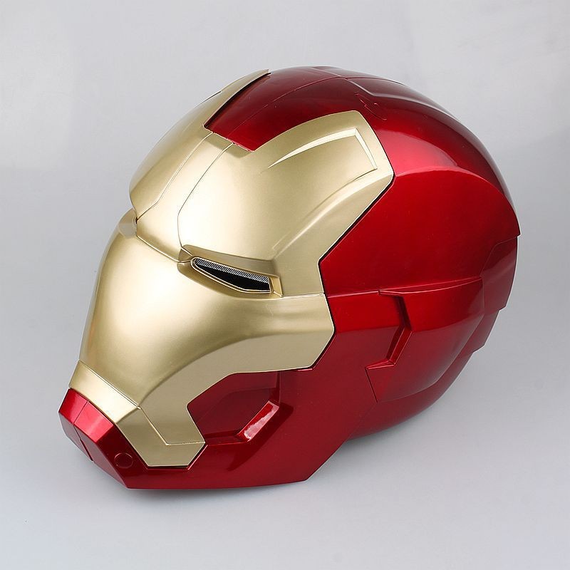 cheapest iron man helmet Iron Man Light Up and Automatic Touch Open Face Helmet Adult Replica M – Props & Replicas.co.uk