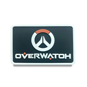 Overwatch Style PVC Patch Hook and Loop Velcro, Airsoft, Paintball