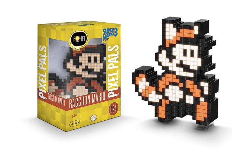 Raccoon Mario - no.24 - Nintendo - Pixel Pals – Props & Replicas.co.uk