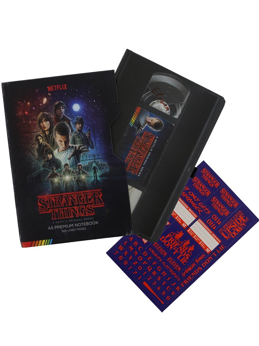 STRANGER THINGS 4 A5 NOTEBOOK VHS
