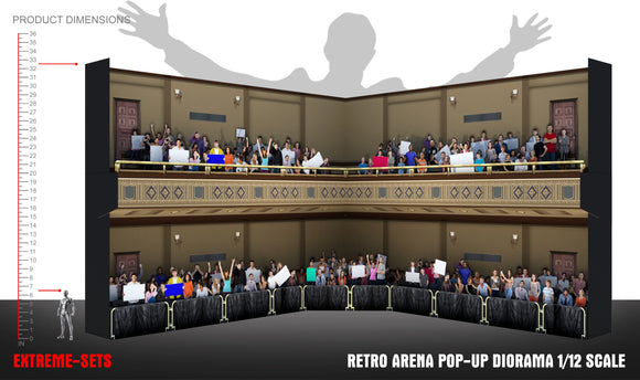 Retro Arena Pop-Up 1:12 Scale Diorama - Extreme Sets