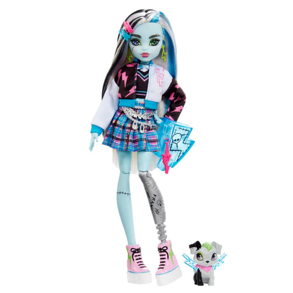 Monster High Frankie Stein Doll With Pet And Accessories - Mattel