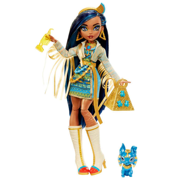 Monster High Cleo De Nile Doll With Pet And Accessories - Mattel