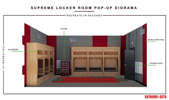 Supreme Locker Room Pop-Up 1:12 Scale Diorama - Extreme Sets