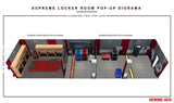 Supreme Locker Room Pop-Up 1:12 Scale Diorama - Extreme Sets