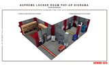 Supreme Locker Room Pop-Up 1:12 Scale Diorama - Extreme Sets