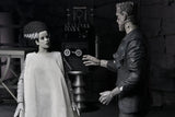 Universal Monsters - The Bride of Frankenstein 90th Anniversary The Monster and His Mate 7” Scale Action Figure 2-Pack (Black & White) - NECA