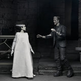 Universal Monsters - The Bride of Frankenstein 90th Anniversary The Monster and His Mate 7” Scale Action Figure 2-Pack (Black & White) - NECA