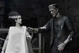 Universal Monsters - The Bride of Frankenstein 90th Anniversary The Monster and His Mate 7” Scale Action Figure 2-Pack (Black & White) - NECA