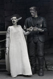Universal Monsters - The Bride of Frankenstein 90th Anniversary The Monster and His Mate 7” Scale Action Figure 2-Pack (Black & White) - NECA