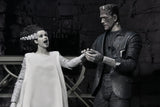 Universal Monsters - The Bride of Frankenstein 90th Anniversary The Monster and His Mate 7” Scale Action Figure 2-Pack (Black & White) - NECA