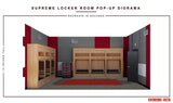 Supreme Locker Room Pop-Up 1:12 Scale Diorama - Extreme Sets