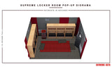 Supreme Locker Room Pop-Up 1:12 Scale Diorama - Extreme Sets