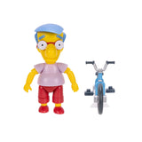 The Simpsons Milhouse with Bicycle 5" inch Scale Action Figure - Jakks Pacific