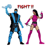 Sub-Zero vs Mileena (Mortal Kombat Klassic) Deluxe 2-Pack 7" Inch Scale Action Figures - McFarlane Toys