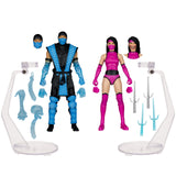 Sub-Zero vs Mileena (Mortal Kombat Klassic) Deluxe 2-Pack 7" Inch Scale Action Figures - McFarlane Toys