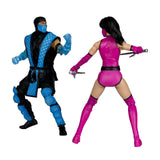 Sub-Zero vs Mileena (Mortal Kombat Klassic) Deluxe 2-Pack 7" Inch Scale Action Figures - McFarlane Toys