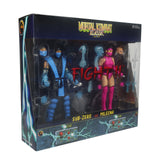 Sub-Zero vs Mileena (Mortal Kombat Klassic) Deluxe 2-Pack 7" Inch Scale Action Figures - McFarlane Toys