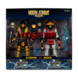 Scorpion vs Raiden (Mortal Kombat Klassic) 2-Pack 7" Figures - McFarlane Toys