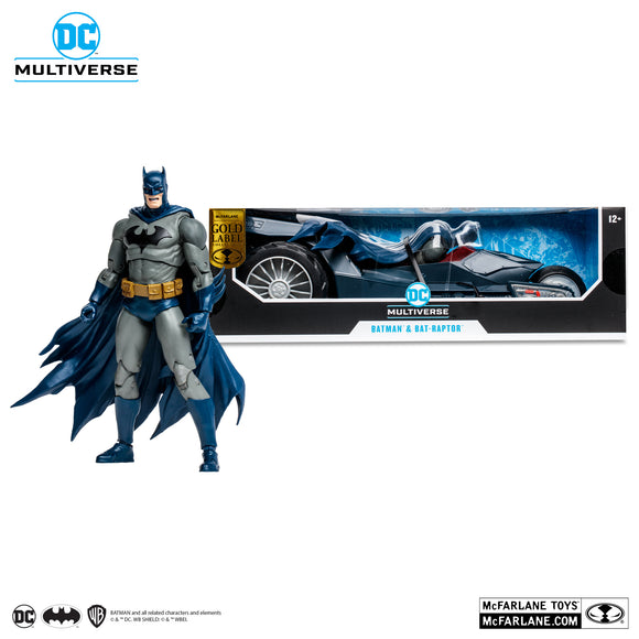 DC Multiverse Batman & Bat-Raptor (The Batman Who Laughs) (Gold Label) Action Figure 2 Pack - McFarlane Toys
