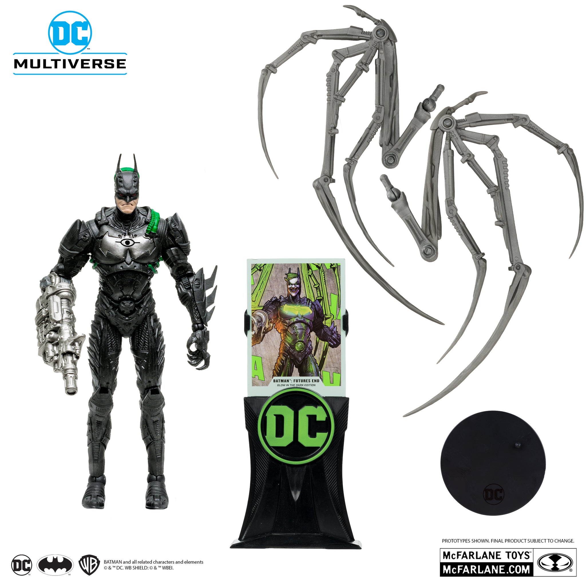 McFarlane Toys DC Multiverse Figura Batman 18 Cm – Costume Nero/Grigio Da Batman: Hush – 22 Punti Di Articolazione, Accessori E Base