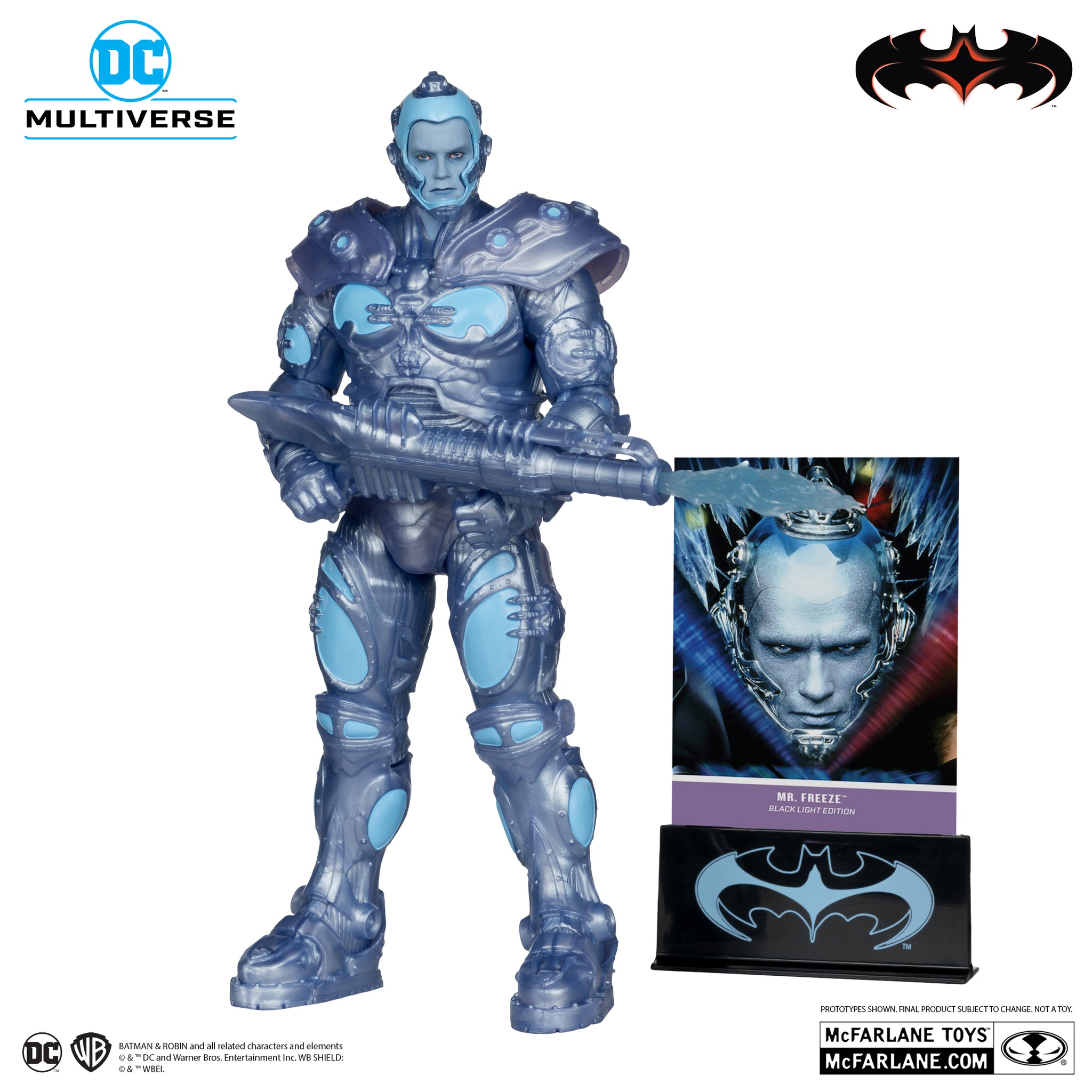 DC Multiverse Mr. Freeze Black Light Gold Label Figure Drops As An