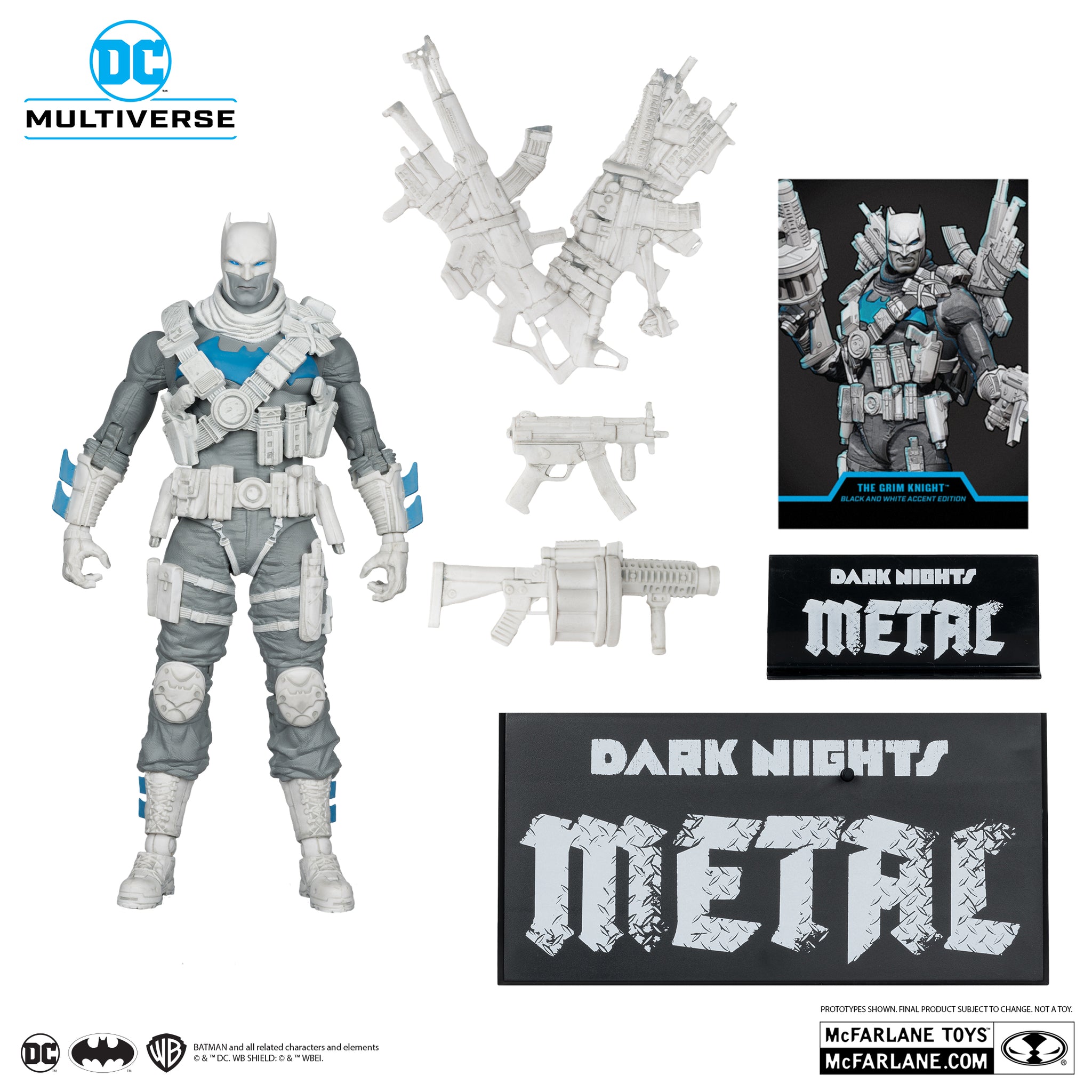 DC Multiverse The Grim Knight (Dark Nights Metal) Black & White