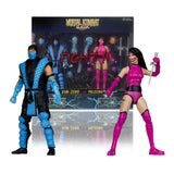 Sub-Zero vs Mileena (Mortal Kombat Klassic) Deluxe 2-Pack 7" Inch Scale Action Figures - McFarlane Toys