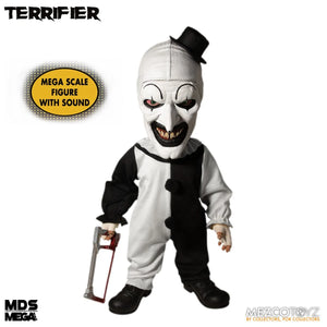 MDS Mega Scale Terrifier: Art the Clown with Sound 15-Inch Doll - Mezco Toyz