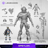 Legendari Epsylon 7" Inch Scale Action Figure - MetaTravelers