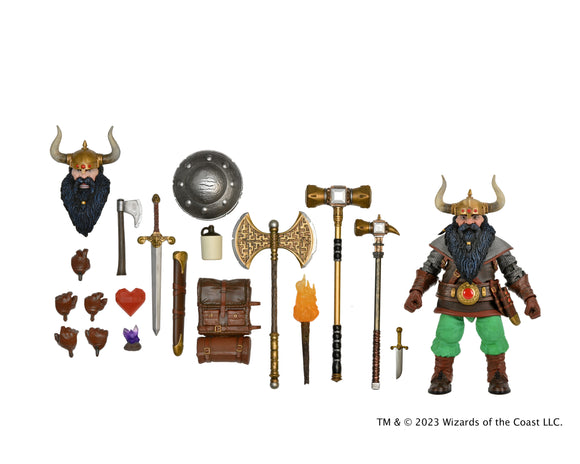 Dungeons & Dragons Ultimate Elkhorn the Good Dwarf Fighter 7” Scale Action Figure - NECA